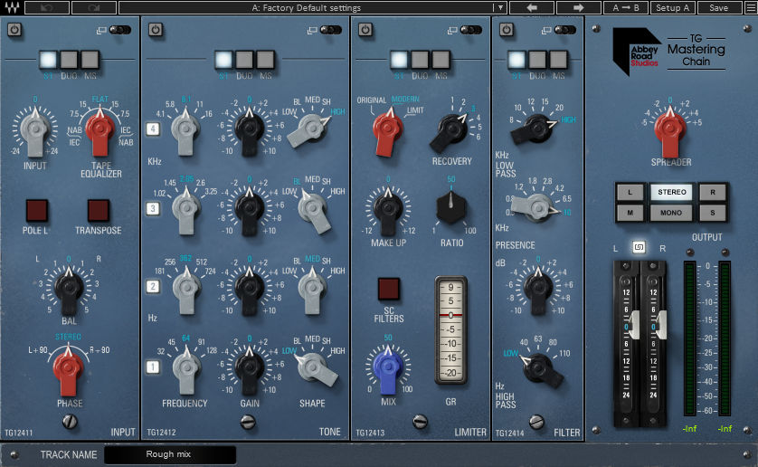 Plugin Waves Abbey Road TG Mastering Chain